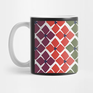 Bright and zingy floral zig zag Mug